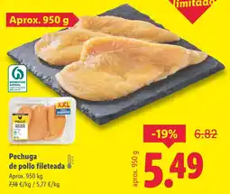 Lidl Pechuga de pollo fileteada! oferta