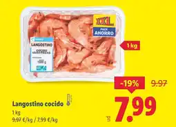 Lidl Langostino cocido oferta