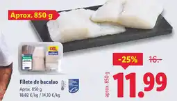 Lidl Filete de bacalao oferta