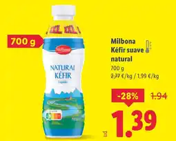 Lidl MILBONA Kéfir suave natural oferta
