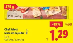 Lidl Chef Select Masa de hojaldre oferta