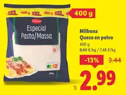 Lidl MILBONA Queso en polvo oferta