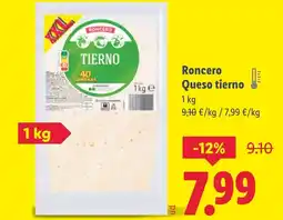 Lidl RONCERO Queso tierno oferta