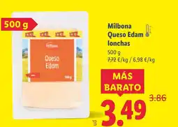 Lidl MILBONA Queso Edam lonchas oferta