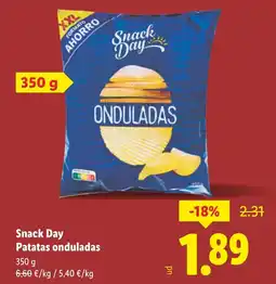 Lidl SNACK DAY Patatas onduladas oferta