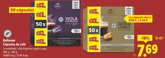 Lidl BELLAROM Cápsulas de café oferta