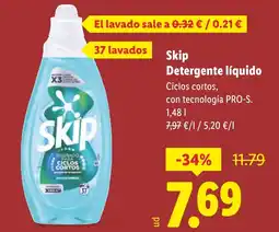 Lidl SKIP Detergente líquido oferta