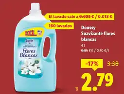 Lidl DOUSSY Suavizante flores blancas oferta