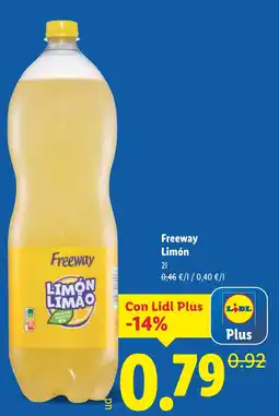 Lidl FREEWAY Limón oferta