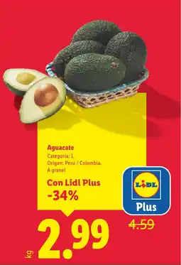 Lidl Aguacate oferta