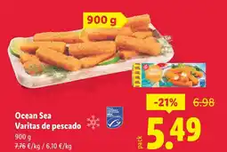 Lidl Ocean Sea Varitas de pescado oferta