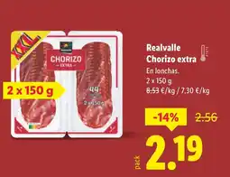 Lidl REALVALLE Chorizo extra oferta