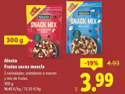 Lidl ALESTO Frutos secos mezcla oferta