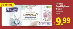 Lidl FLORALYS Papel higiénico 4 capas oferta