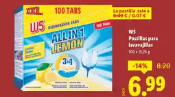 Lidl W5 Pastillas para lavavajillas oferta