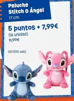 Carrefour Peluche stitch o angel oferta