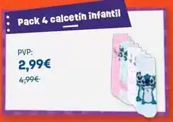 Carrefour Pack 4 calcetín infantil oferta
