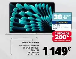 Carrefour Apple - macbook air m4 oferta