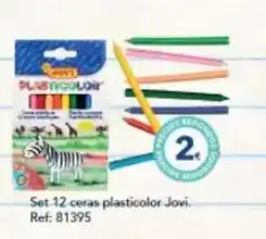 Tiendas MGI Jovi - set 12 ceras plasticolor oferta