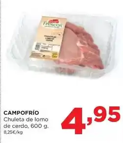 Alimerka Campofrío - chuleta de lomo de cerdo oferta