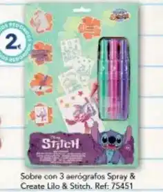 Tiendas MGI Stitch - sobre con 3 aerógrafos spray & create lilo & stich oferta
