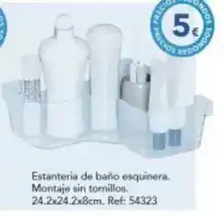 Tiendas MGI Estantería de baño esquinera. montaje sin tornillos oferta