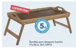 Tiendas MGI Bandeja para desayuno bambu oferta