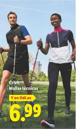 Lidl CRIVIT Mallas técnicas oferta