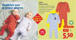 Lidl LUPILU Pijama entero oferta