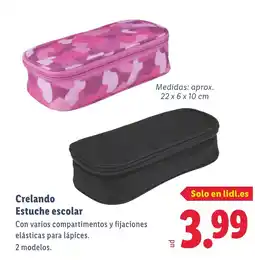 Lidl CRELANDO Estuche escolar oferta