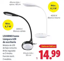 Lidl LIVARNO HOME Lámpara LED de escritorio oferta