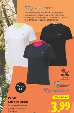 Lidl CRIVIT Camiseta técnica oferta