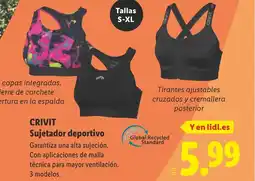 Lidl CRIVIT Sujetador deportivo oferta