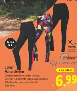 Lidl CRIVIT Mallas técnicas oferta
