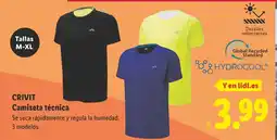 Lidl CRIVIT Camiseta técnica oferta