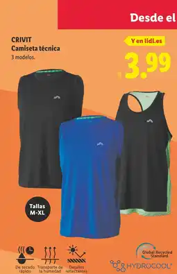 Lidl CRIVIT Camiseta técnica oferta