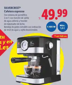 Lidl SILVERCREST Cafetera espresso oferta