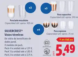 Lidl SILVERCREST Vasos térmicos oferta