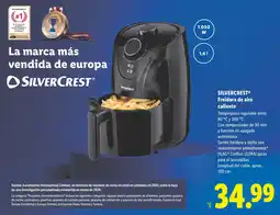 Lidl SILVERCREST Freidora de aire caliente oferta