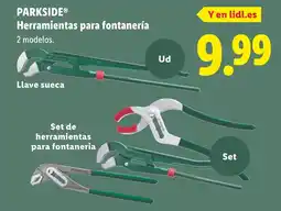 Lidl PARKSIDE Herramientas para fontanería oferta