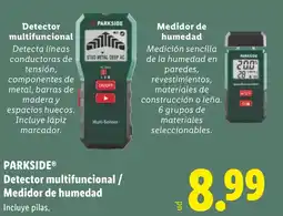 Lidl PARKSIDE Detector multifuncional / Medidor de humedad oferta