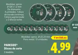 Lidl PARKSIDE Discos de corte oferta