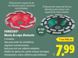 Lidl PARKSIDE Muela de copa diamante oferta