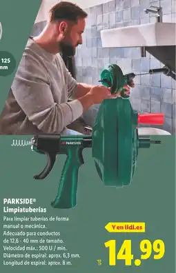 Lidl PARKSIDE Limpiatuberías oferta