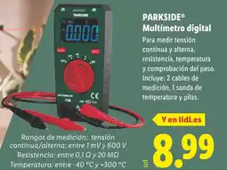 Lidl PARKSIDE Multímetro digital oferta