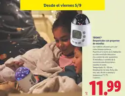 Lidl TRONIC Despertador con proyector de estrellas oferta