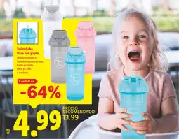 Lidl Twistshake Vaso con pajita oferta
