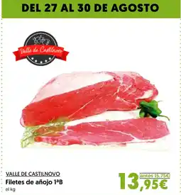 Hiper Usera VALLE DE CASTILNOVO Filetes de añojo 1ªB oferta