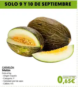 Hiper Usera CARMELÓN Melón oferta