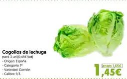 Hiper Usera Cogollos de lechuga oferta